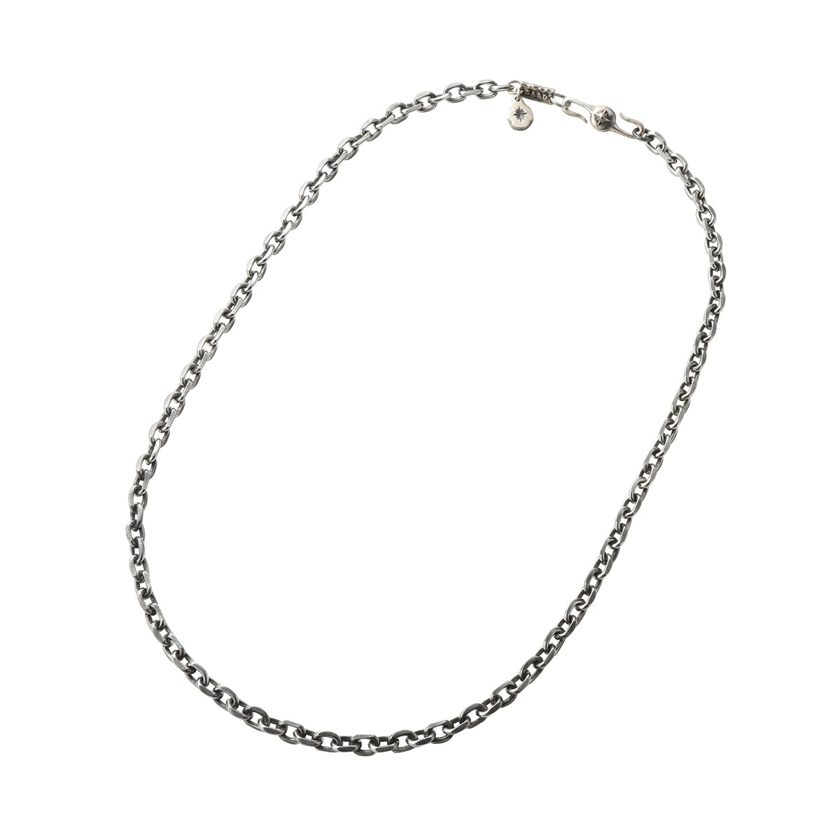 あずき サージカルステンレス SUS316製チェーン シルバー925 幅5.0mm