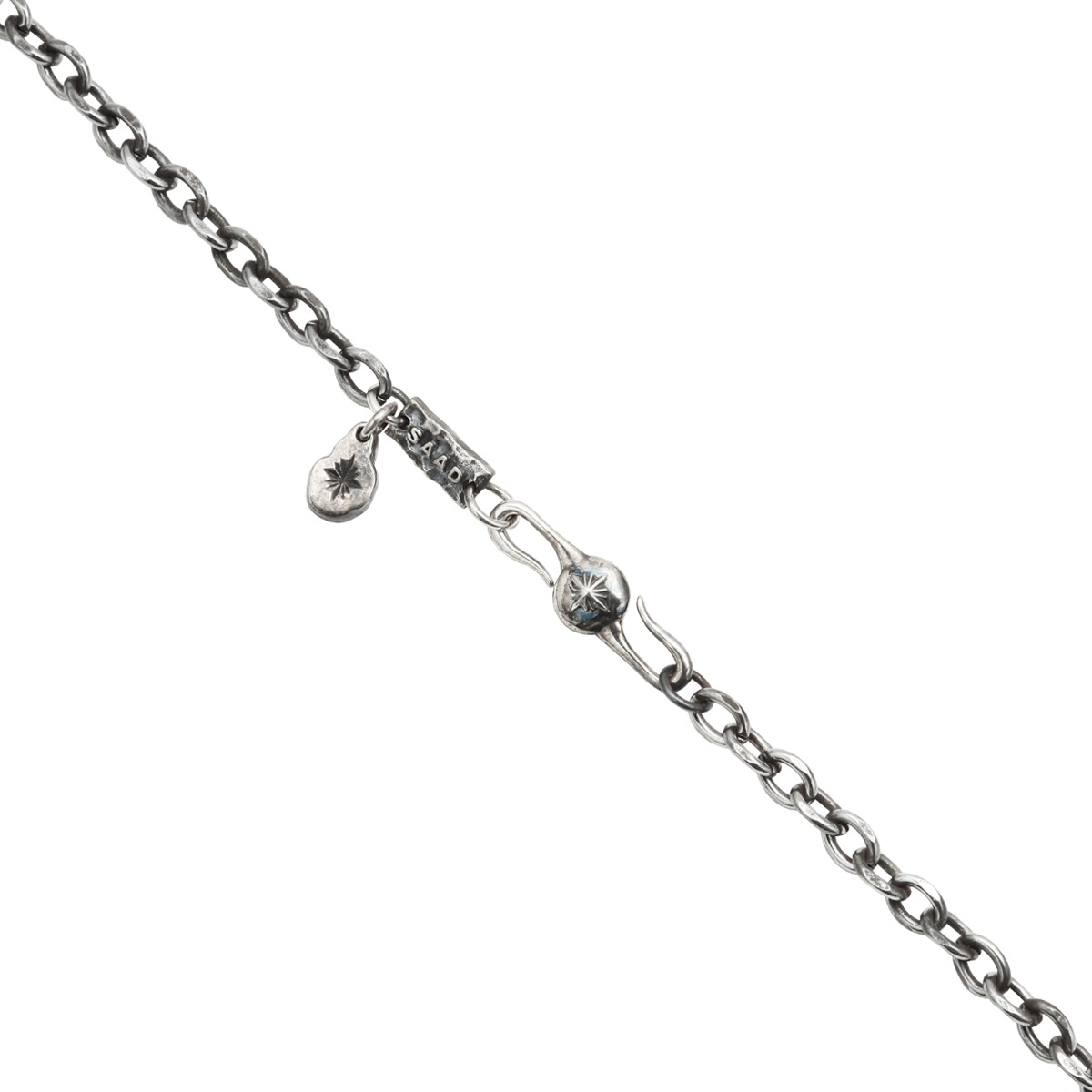 あずき サージカルステンレス SUS316製チェーン シルバー925 幅5.0mm