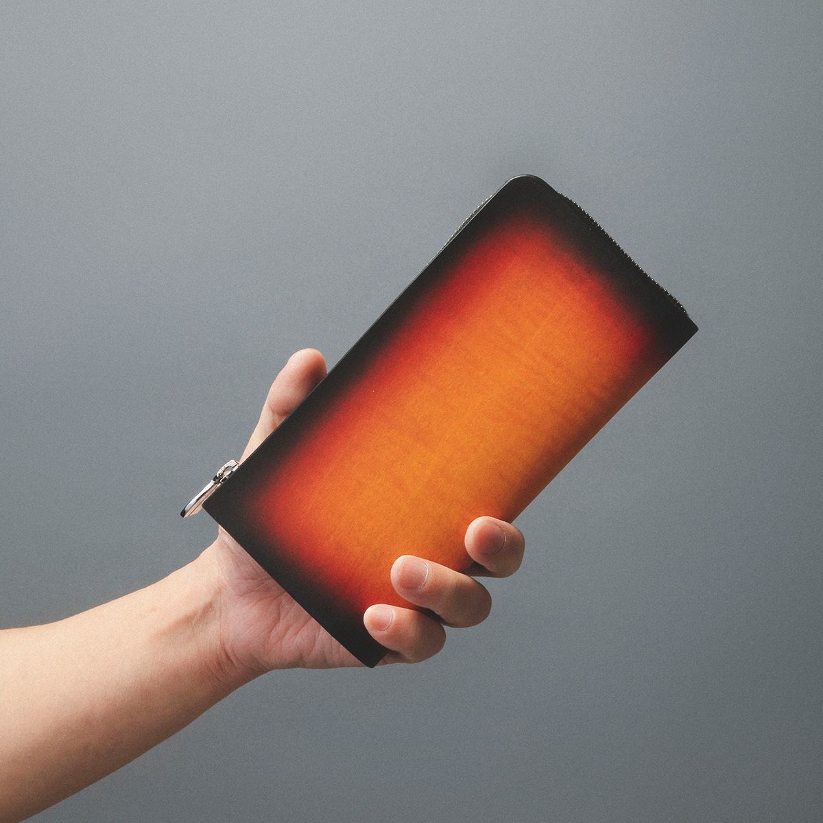 L字ファスナー ロングウォレット/サンニーロ/カーリーメイプル/サドルレザー L字ファスナー ロングウォレット/サンニーロ/カーリーメイプル/サドル