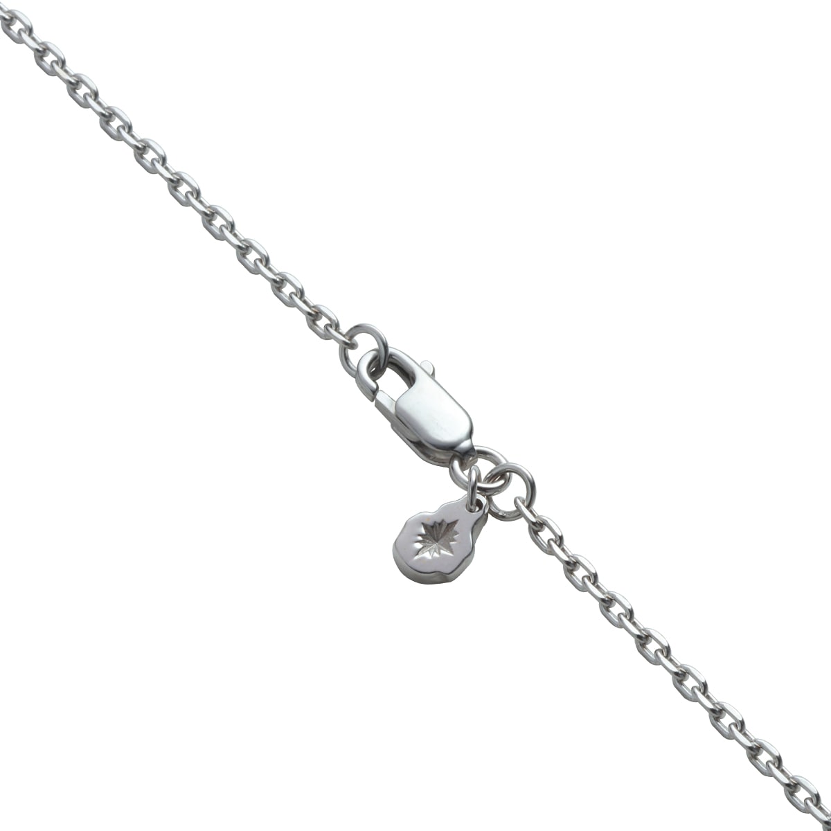 あずき ステンレス製チェーン シルバー925 幅2.0mm