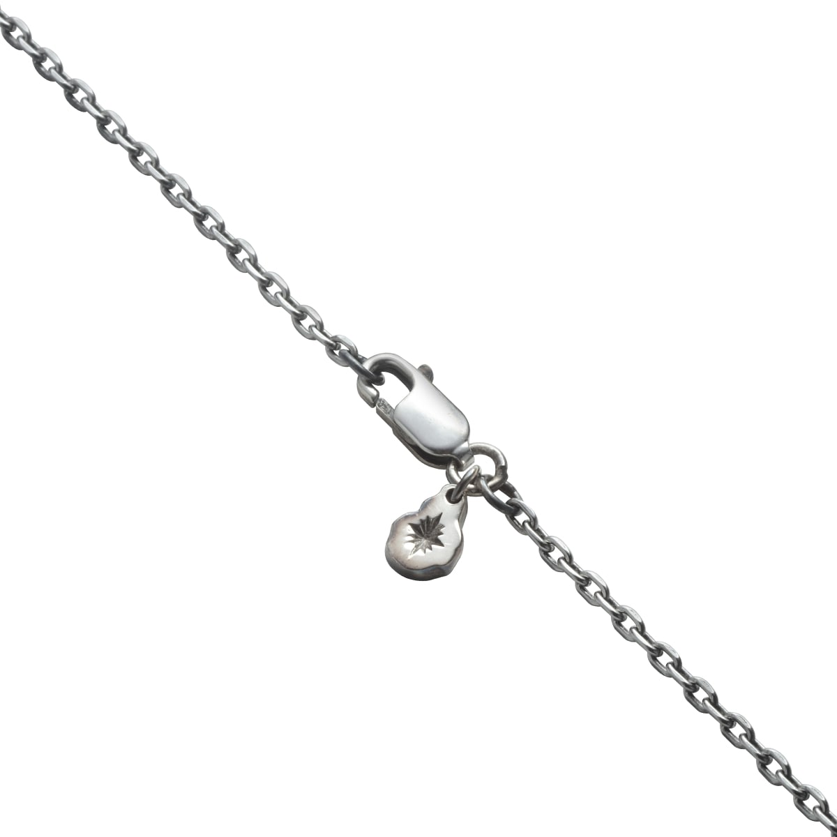 あずき ステンレス製チェーン シルバー925 幅2.0mm