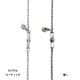 あずき サージカルステンレス SUS316製チェーン シルバー925 幅2.0mm