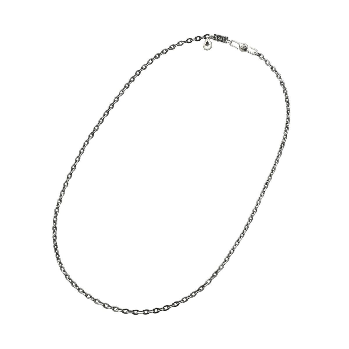 あずき サージカルステンレス SUS316製チェーン シルバー925 幅3.0mm