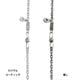 あずき サージカルステンレス SUS316製チェーン シルバー925 幅3.0mm