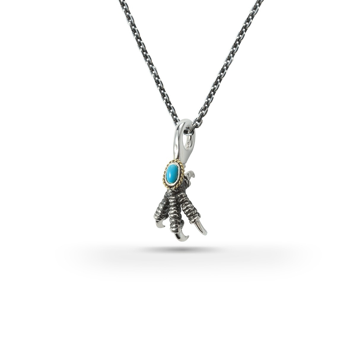 【新品未使用】SAAD イーグルモチーフ 天然石ターコイズ ペンダントトップ 新品未使用】SAAD イーグルモチーフ 天然石ターコイズ ペンダント