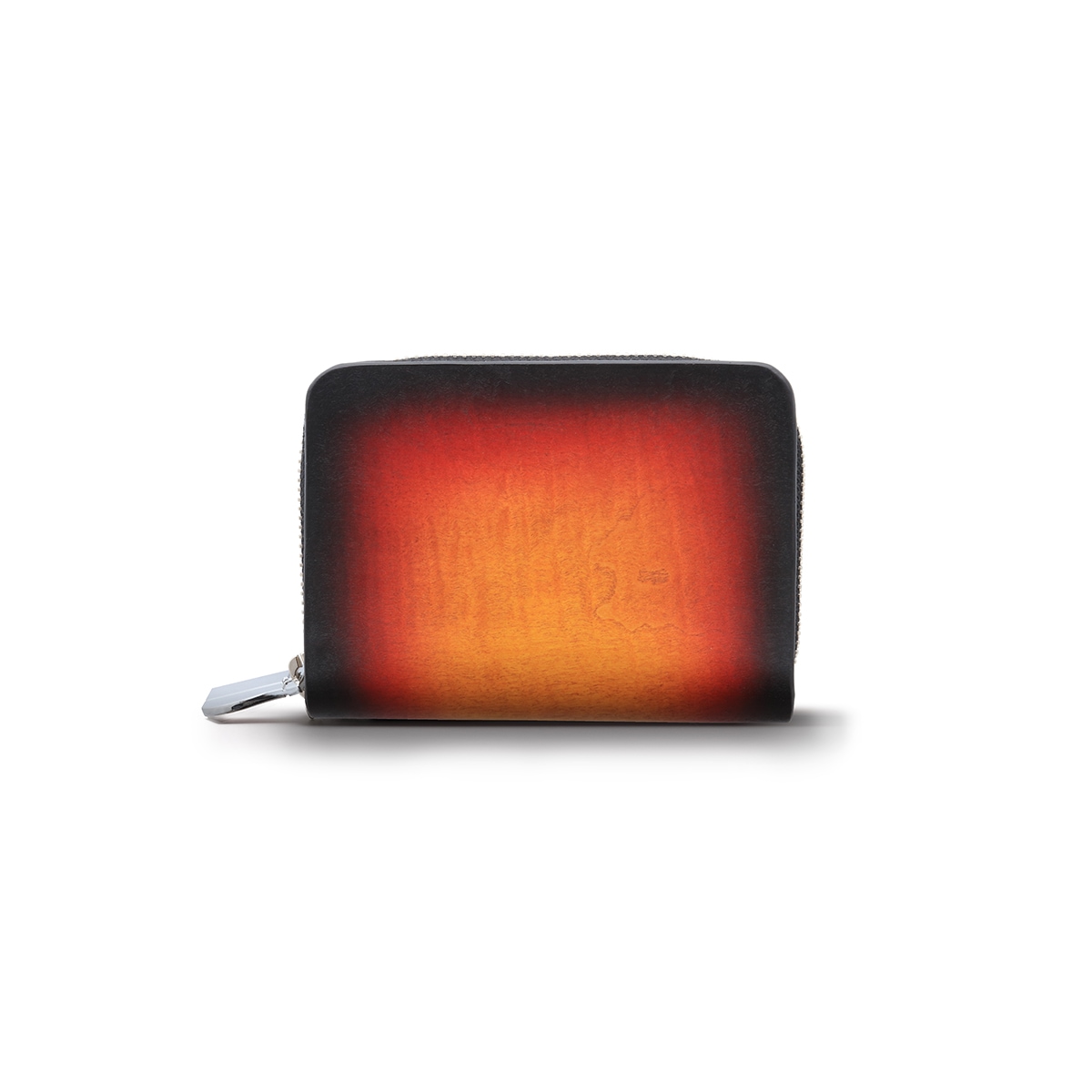 ラウンドファスナー ショートウォレット/サンニーロ/カーリーメイプル/サドルレザー