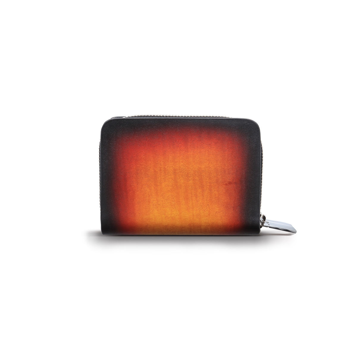 ラウンドファスナー ショートウォレット/サンニーロ/カーリーメイプル/サドルレザー