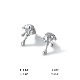 メルト シルバー925ピアス【片耳】