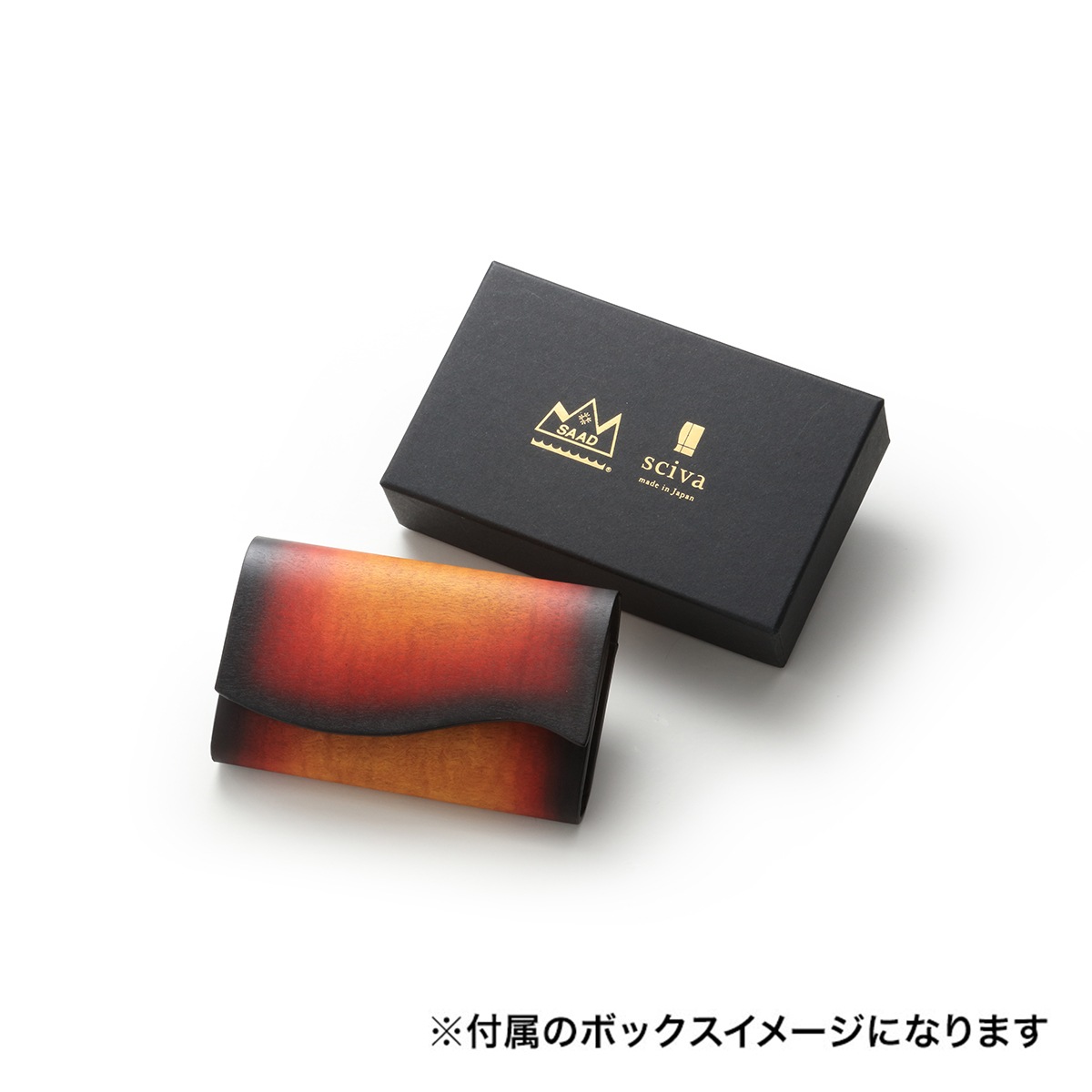 カードケース/サンニーロ/カーリーメイプル/サドルレザー