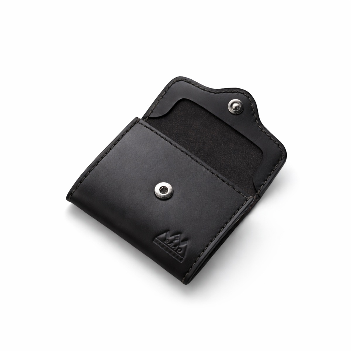 本革レザーコインケース ブラック サドルレザー