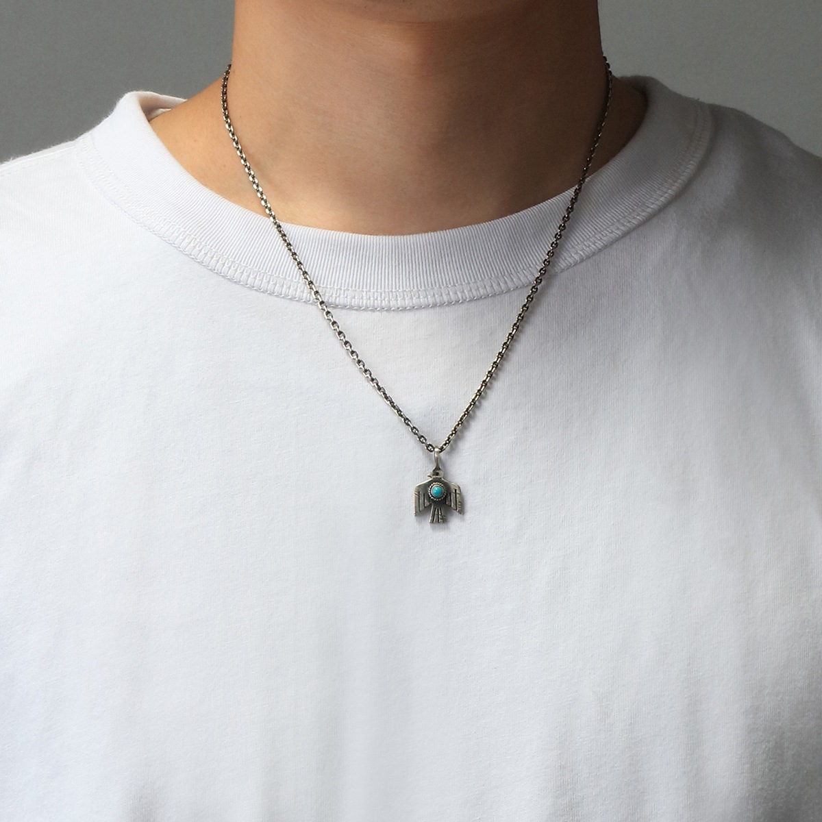 天然石ターコイズ ストーンペンダント