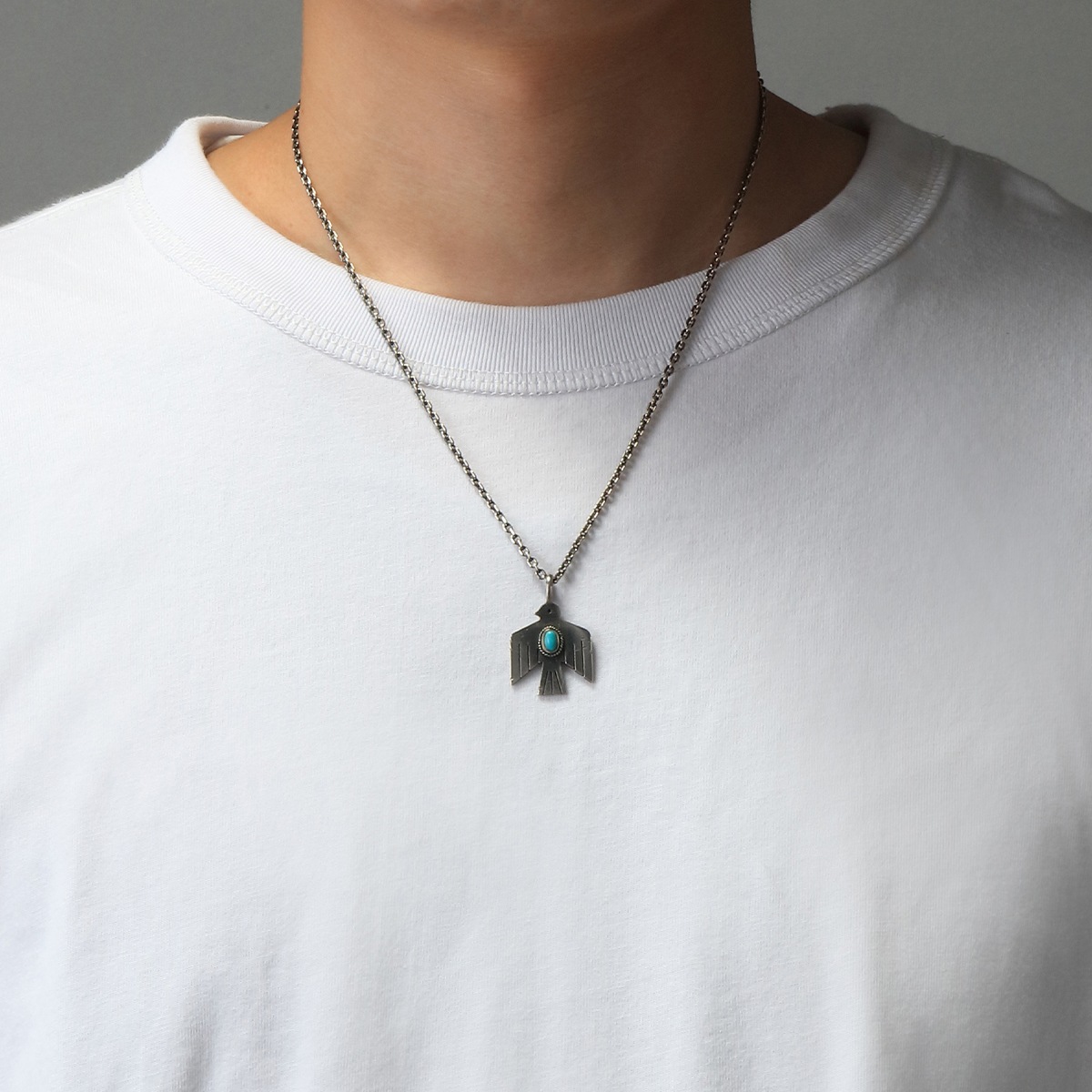 天然石ターコイズ ストーンペンダント