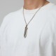 ハート付 フェザー シルバー925 ブロンズ ペンダントトップ