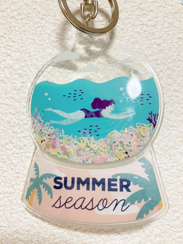 ウォーターマジックボールキーホルダー 通常グリッター入り グリッター変更可能 キーホルダー 同人グッズ制作 Jinny Land ジーニーランド