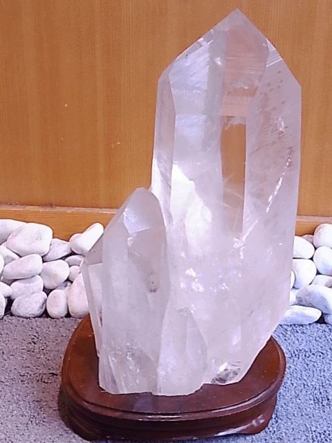 ブラジル産天然水晶 NG00004NK 水晶 原石 (台付き) ブラジル産 | ヒーリングアイテム