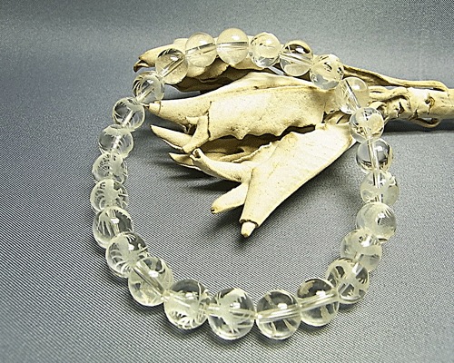 BM0034 龍彫り水晶 ブレスレット | アクセサリー,ブレスレット | 鎌倉