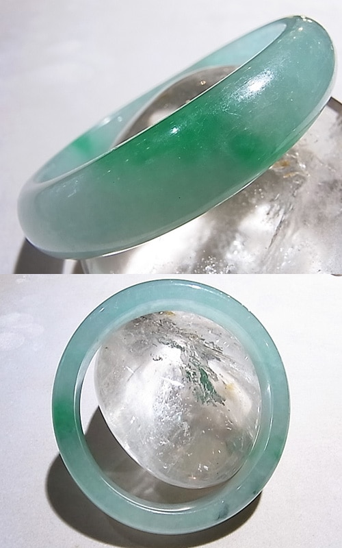 BM0262N ミャンマー産翡翠 バングルブレスレット | アクセサリー