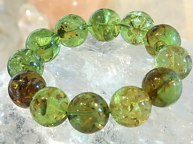 ☆最終入荷 バイオレットアンバー ブレスレット 16mm 14玉 ☆最終入荷 バイオレットアンバー ブレスレット 16mm 14玉