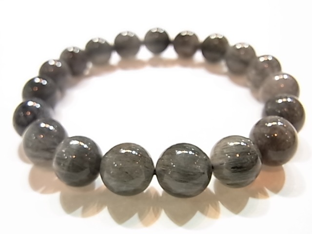 天然石 ブラックルチル 約10mm③ ブラックルチル1粒 10mm(BK RUTILATED): 『岩座(いわくら