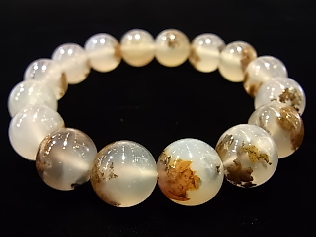 BKM0033F 花めのう（アゲート）ブレスレット 13mm玉 | 新着商品