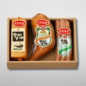 プレスハム＆ありたどり骨付きチキンレッグ＆あらびきウインナー