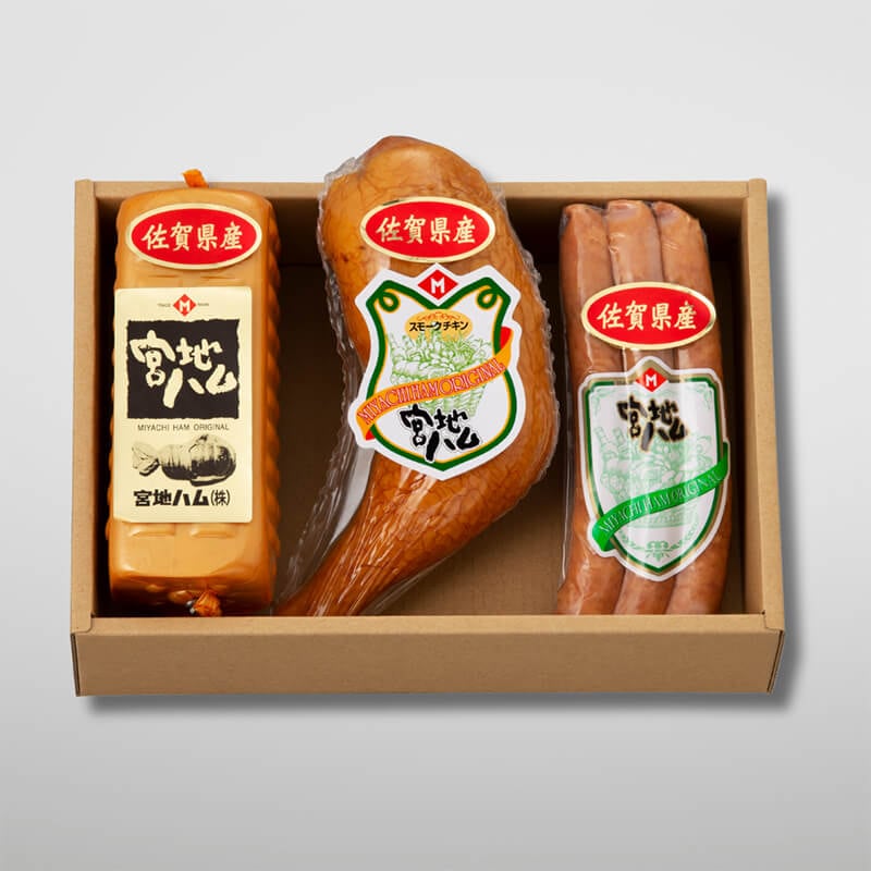 プレスハム＆ありたどり骨付きチキンレッグ＆あらびきウインナー