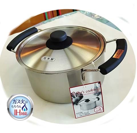 IH・ガス対応】ステンレスシリーズなべ｜ステンレスシリーズ｜鍋｜調理器具・キッチン用品｜商品情報｜アイリスオーヤマ 両手鍋 20cm IH対応 シーズ・クッキング ソースポット 日本製 （ ガス火対応 両手なべ ステンレス鍋 蓋付き 20センチ フタ付き鍋 鍋 なべ ステンレス製両手鍋 調理器具 キッチン用品 おすすめ ）