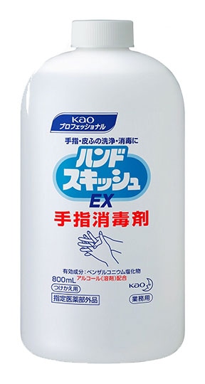 Kao業務用手指・皮膚用ハンドスキッシュEXつけかえ用800mL,アルコール