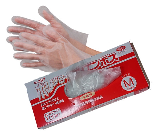 エブノ エコポリテック 袋入 No.382 S 6000枚(200枚×30袋) 《ポリエチレン手袋》 エブノ エコポリテック 袋入 No.382 L 6000枚(200枚×30袋) 《