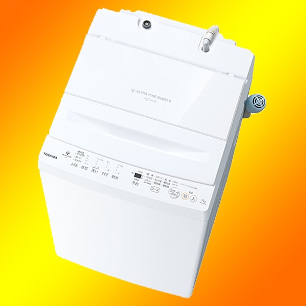 TOSHIBA洗濯機(2024年製)7キロZABOON.AW−7DH4(極美品) 全自動洗濯機 ピュアホワイト AW-7DH4(W) [洗濯7.0kg /簡易乾燥(送風機