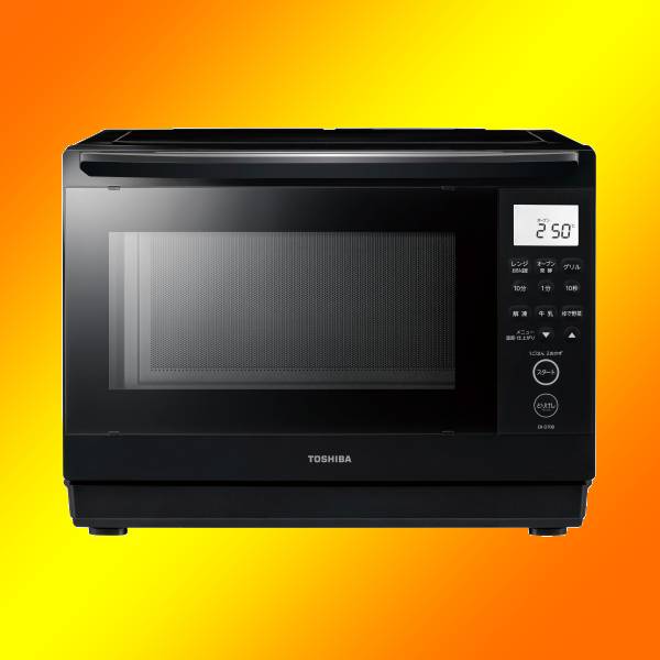 東芝 角皿式スチームオーブンレンジ 石窯ドーム ER-D70B-K [ブラック