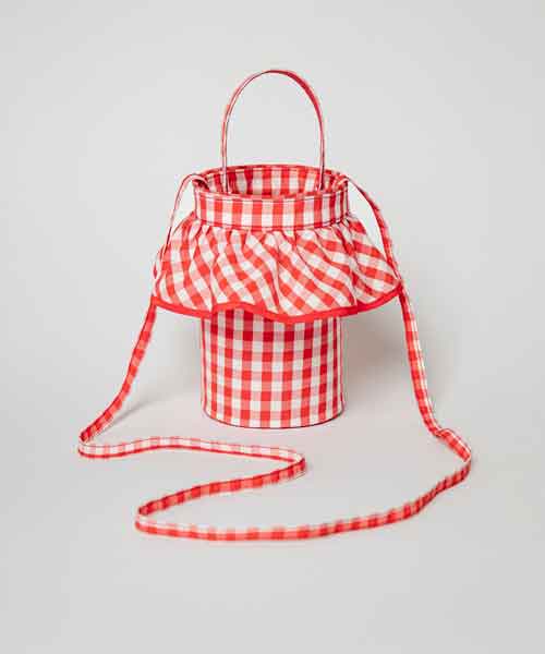 セツコサジテール　マイクロシティ　ギンガムチェック マイクロシティ（赤チェック） | bag,micro city | setsuko sagittaire