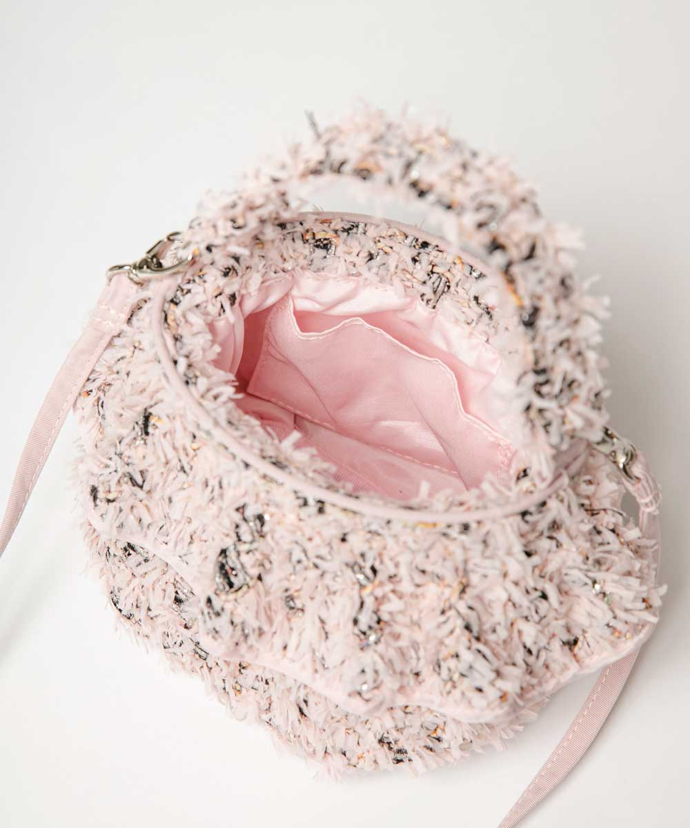 フィグ（桜リボンツィード/ピンク） | bag,fig | setsuko sagittaire