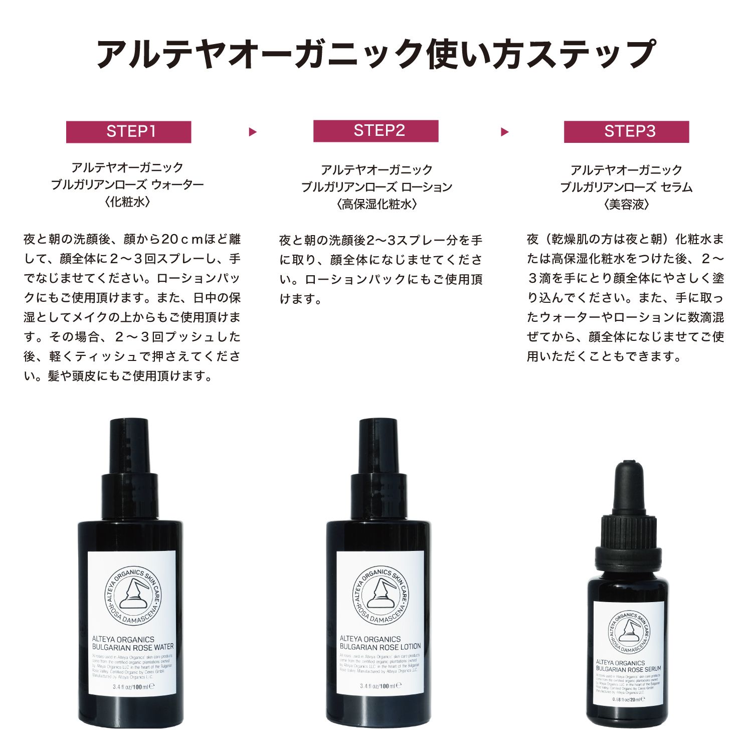 アルテヤオーガニック ブルガリアンローズ ローション（高保湿化粧水
