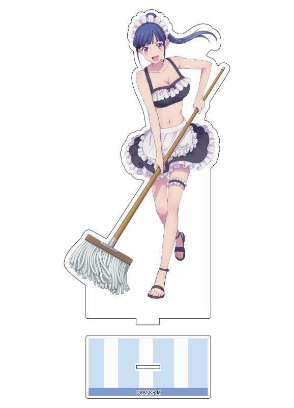 ダンまち　ヘスティア　ステラマップカフェ　限定　巨大 アクリルスタンド　水着 女神のカフェテラス BIGアクリルスタンド 鶴河秋水 水着メイドver