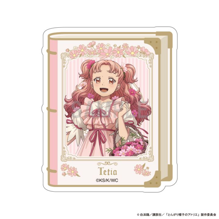 予約】とんがり帽子のアトリエ ダイカットステッカー テティア ドレス