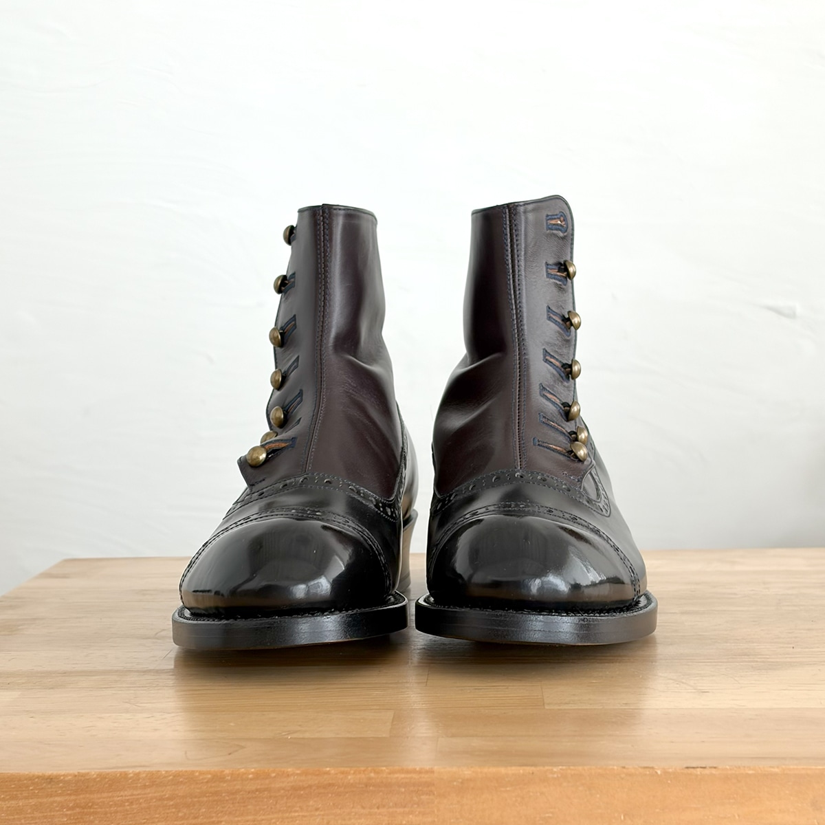 chausser / ショセ ボタンブーツ C-7039C CORDOVAN DNY/C | sai.online