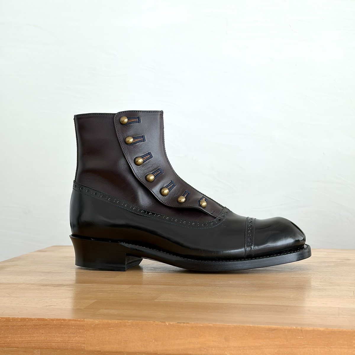 chausser / ショセ ボタンブーツ C-7039C CORDOVAN DNY/C | sai.online