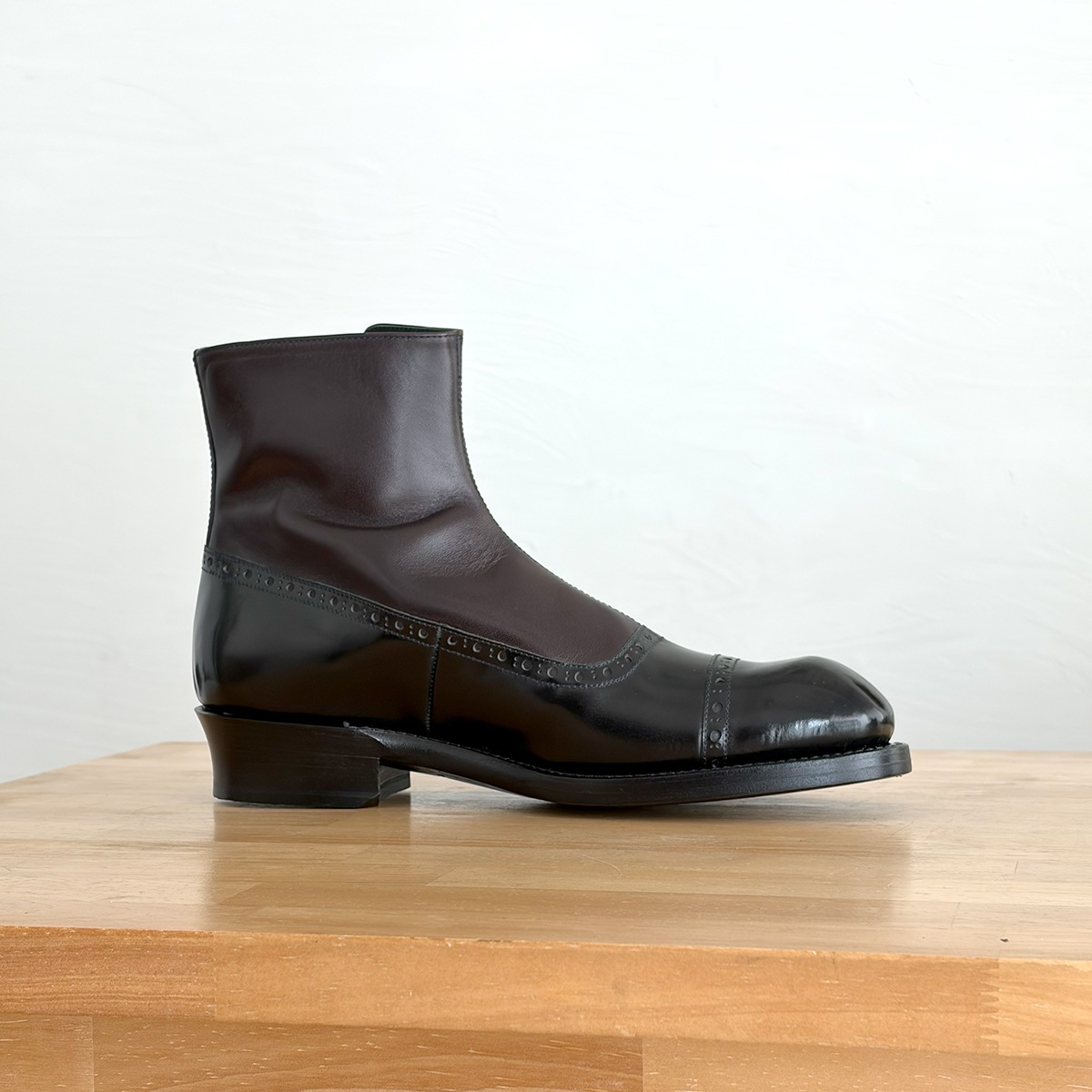 chausser / ショセ ボタンブーツ C-7039C CORDOVAN DNY/C | sai.online