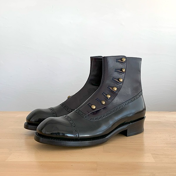 chausser ボタンブーツ chausser ショセ ボタンブーツ C-7039 メンズ 靴 ショートブーツ