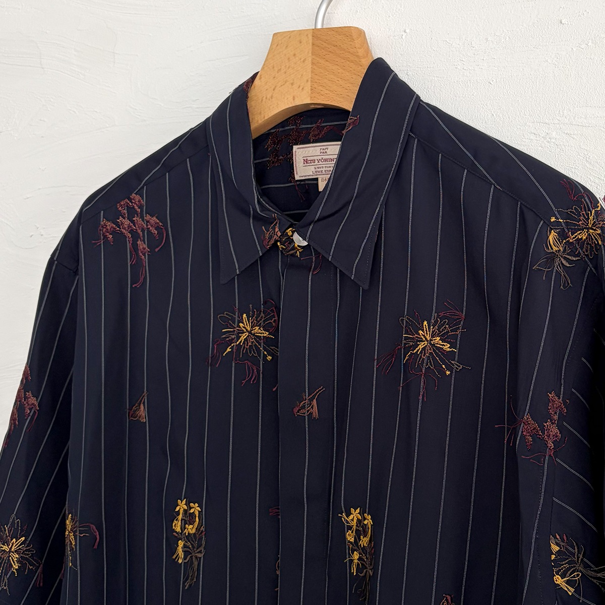 ヨ*ー様 SUPREME フード　ネルシャツ　サイズXL BUTTSTAIN NEZU YOHIN TEN / 根津洋品店 スーベニール エンブロイダリーショート