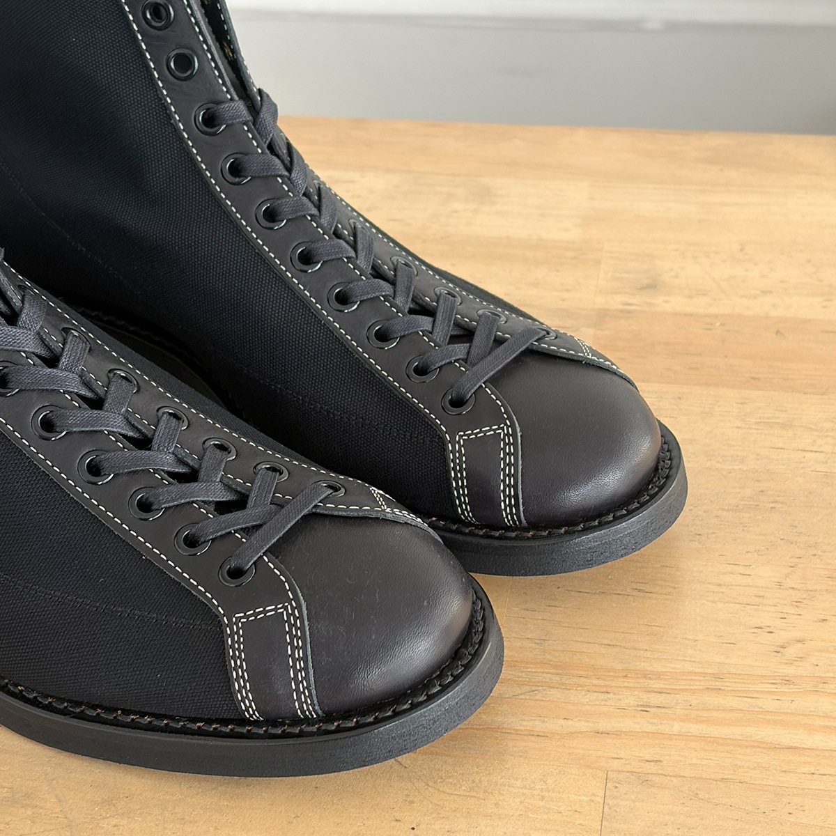 BROTHER BRIDGE スニーカー ブラック サイズ8 BROTHER BRIDGE / ブラザーブリッジ HENRY BLK DUCK/BLK | sai.online.shop