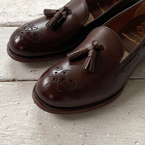 chausser / ショセ タッセルローファー C-7002 Dark BROWN 通販