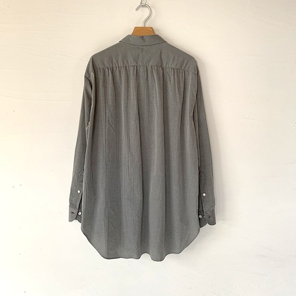 BRU NA BOINNE ブルーナボイン　シャインシャツ　コットンキュプラ　L BRU NA BOINNE ブルーナボインシャインシャツコットンキュプラL