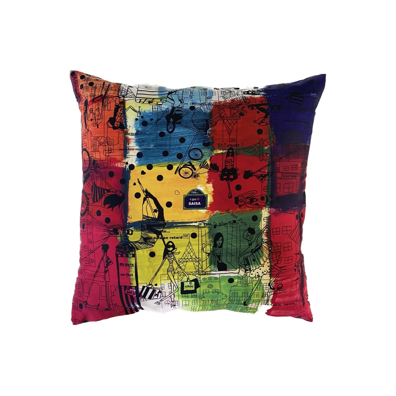 Maison de Vacances PARIS クッションカバー スカル Maison de Vacances PARIS クッションカバー スカル