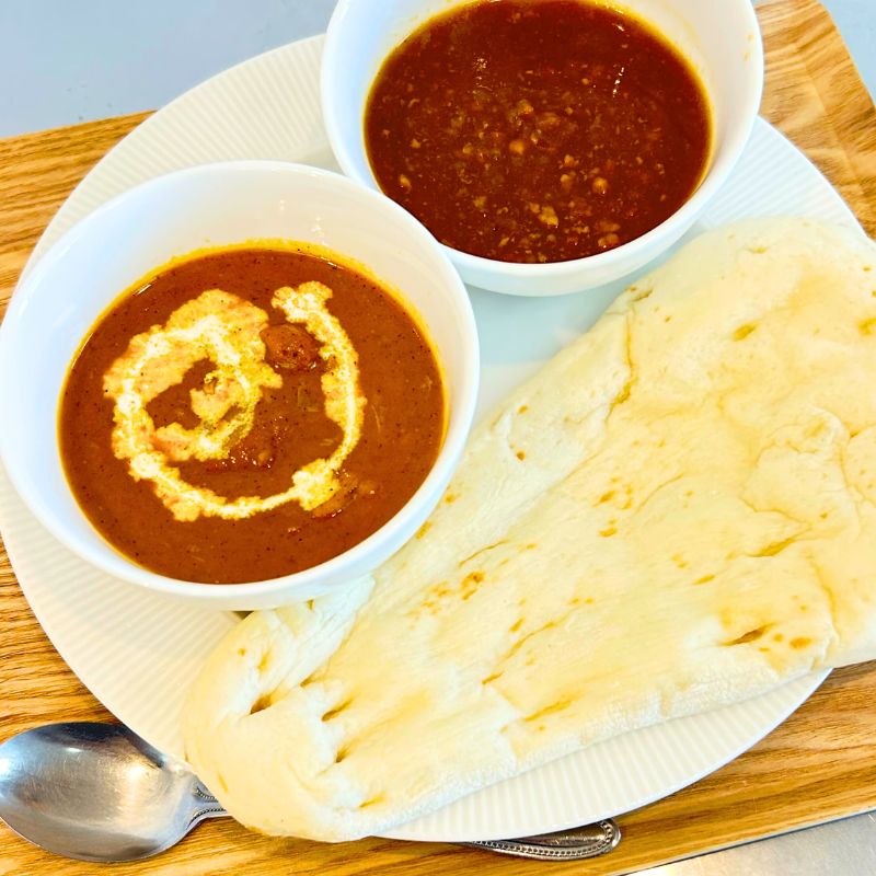 【Tamy’s】冷凍カレーセット（インドチキンカレー・てりやきカレーとナン）（送料込）