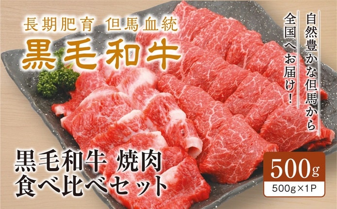 【（有）平山牛舗】【黒毛和牛】焼肉 赤身・霜降り食べ比べセット（冷凍）（送料込）