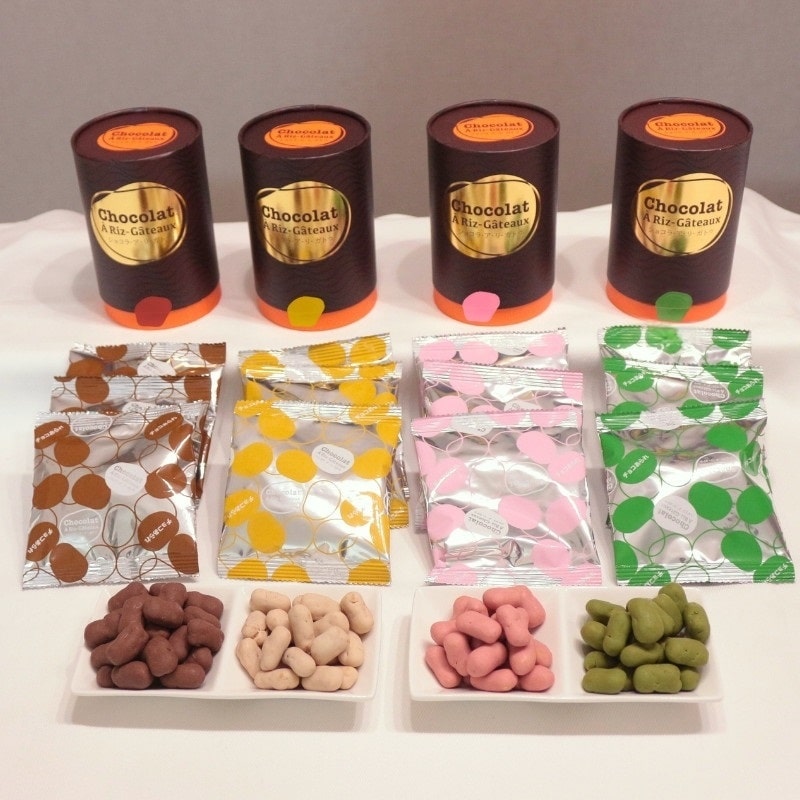 【ありがとう】チョコあられ4種詰合せ（ミルク、抹茶、いちご、マロン）（送料込）