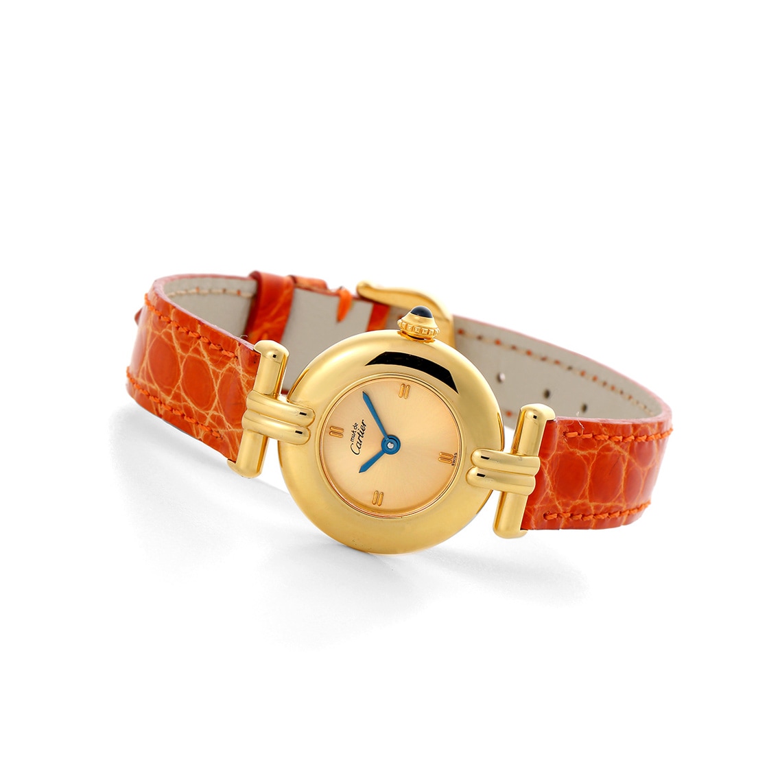 未使用 *＊*… Cartier コリゼ用レザーベルト グリーンカラー *＊*… CARTIER【1980年代】マストコリゼ|ヴィンテージウォッチ専門店