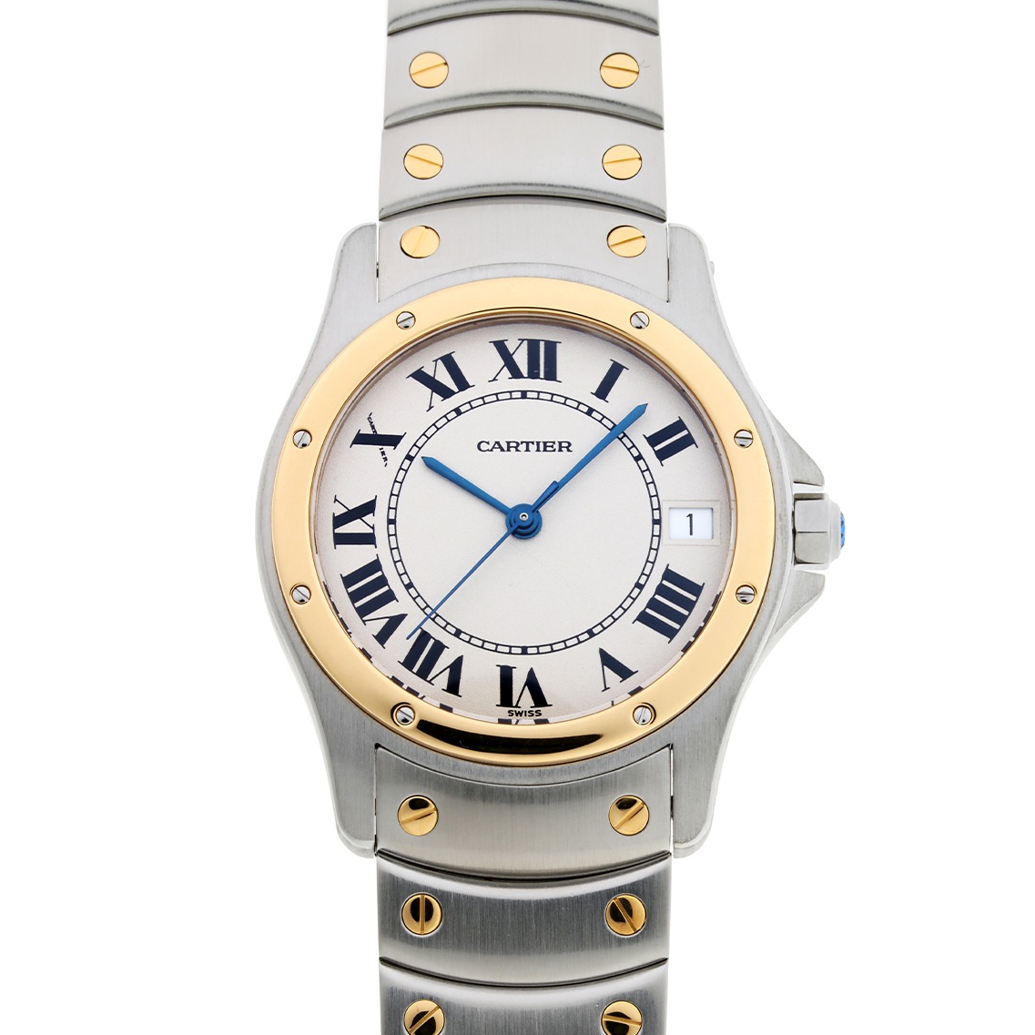 CARTIER【1990年代】サントス ラウンド LM Cal.2892A2 Ref
